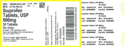Label - LABEL IBUPROFEN TABS 800MG BPI(10544 613 30) AMNEAL(53746 466 05) REV3